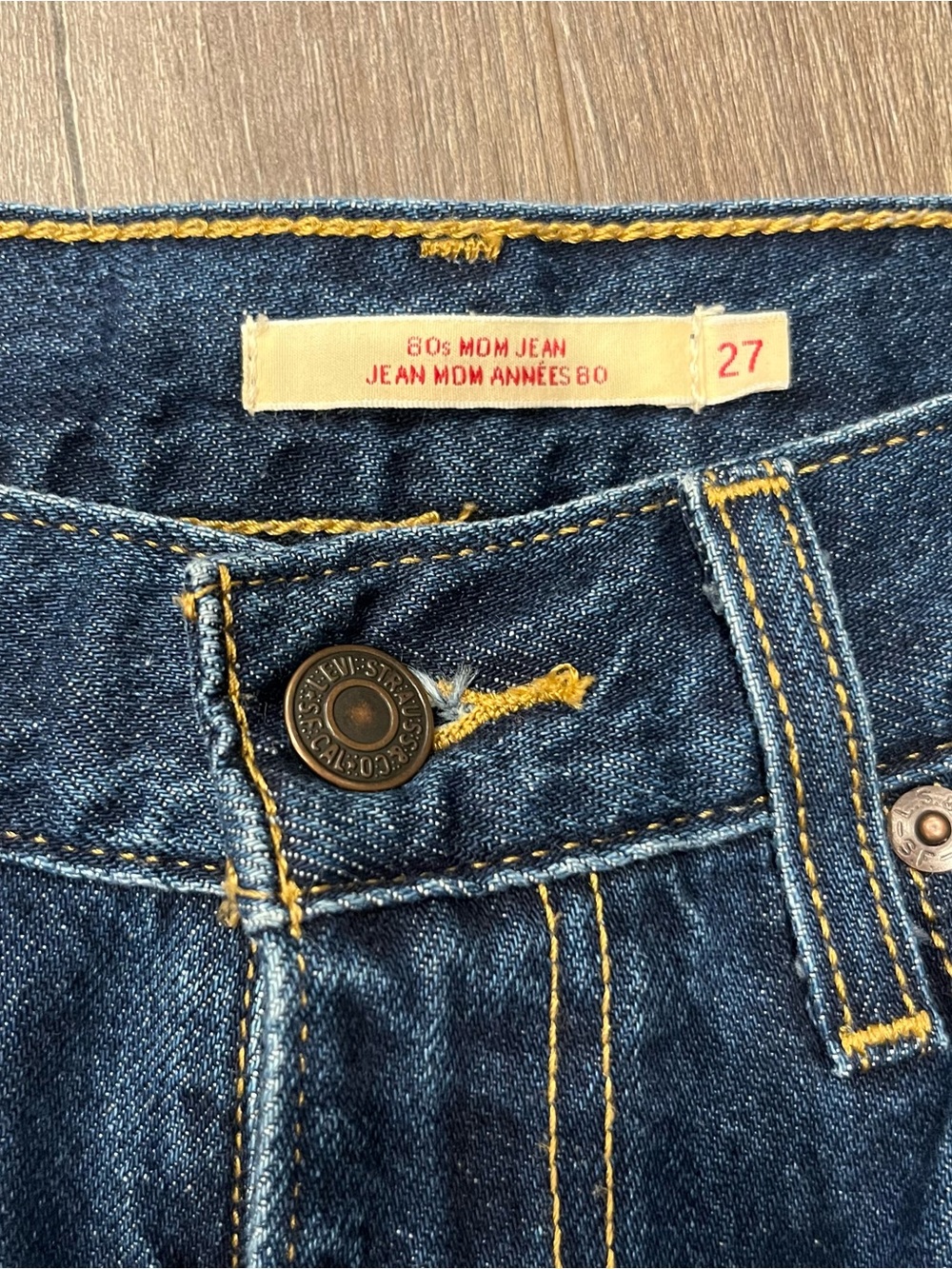 80s Mom Jean Levi’s Dark Blue W27 L28